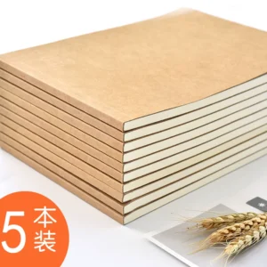 O1CN01AR0wxD1W9FtYJoMy5_314182745.jpg_.webp 纯色牛皮纸拍纸本中小学生笔记草稿本速写涂鸦画空白加厚记事本子