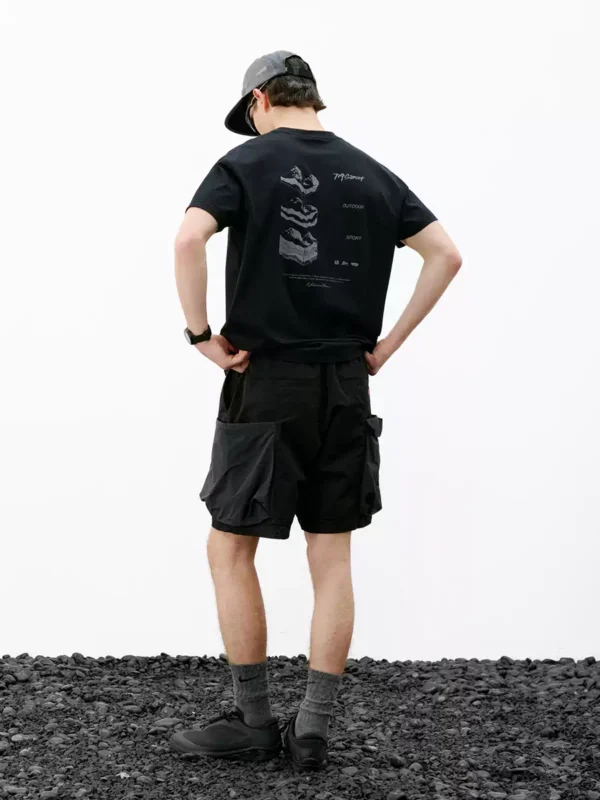 714street吸湿速干户外印花短袖男 2026夏季潮牌宽松凉感情侣T恤