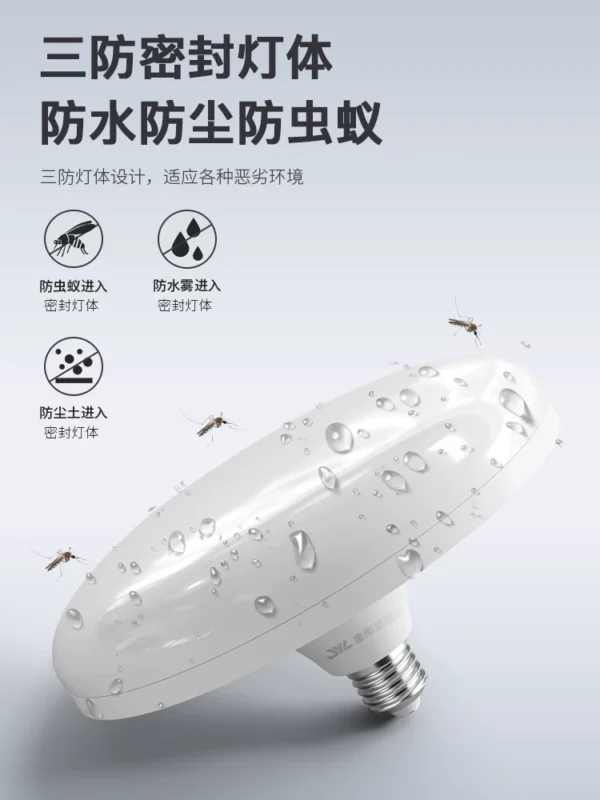 全光谱led灯泡超亮节能卧室护眼灯E27螺口吸顶灯照明灯客厅飞碟灯