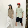 Mentmate 25SS 夏季日系撞色条纹圆领短袖 男女情侣款复古通勤T恤