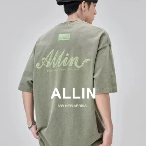 O1CN01qsNrXJ1iK33UaBoXf_779984393.jpg_q50.jpg_.webp ALLIN 重磅圆领短袖t恤男夏季字母立体印花纯棉情侣水洗半袖上衣