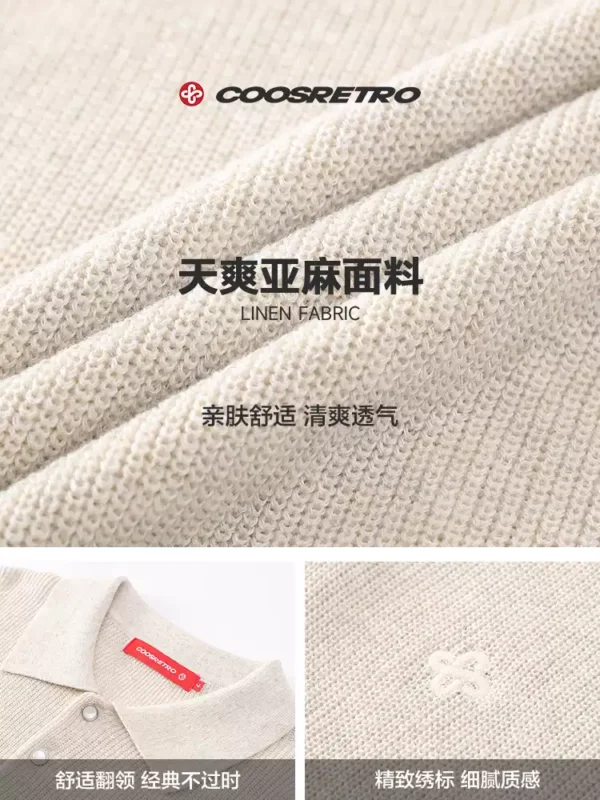 O1CN01t4cHvq1hdubLsi1X4_2211768274301.jpg_q50.jpg_-1.webp CoosRetro老钱风亚麻短袖T恤男生夏季情侣莱赛尔针织衫polo领上衣