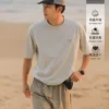 吕小虎ACTUP 2026新款抗紫外线速干T恤男士拼接运动短袖圆领上衣